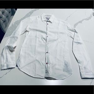 Men’s Italian made LBK white dress shirt